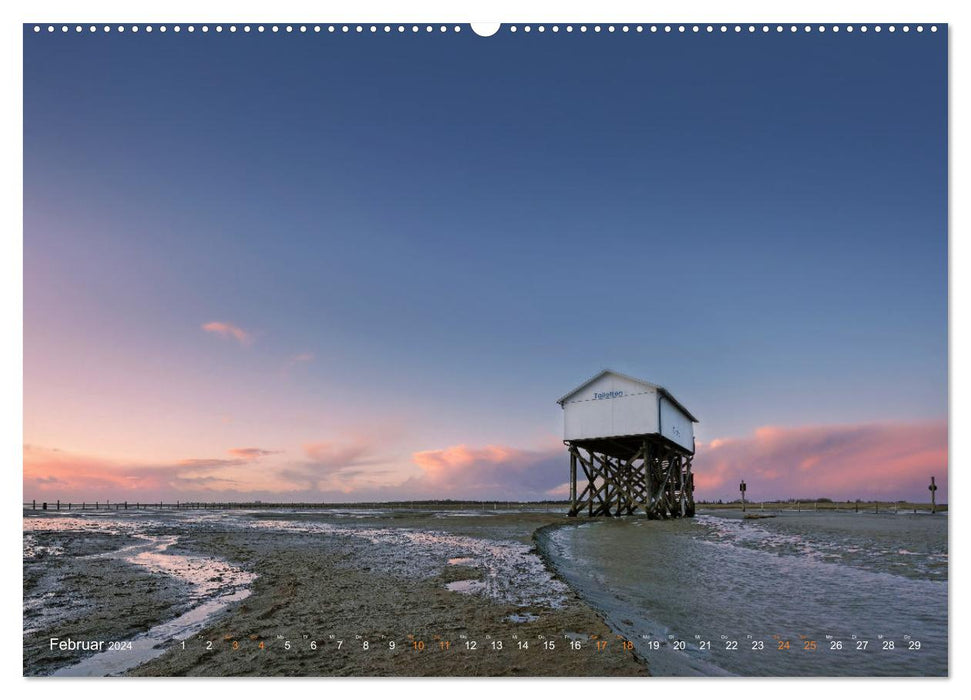 Nordseeurlaub in St. Peter-Ording (CALVENDO Premium Wandkalender 2024)