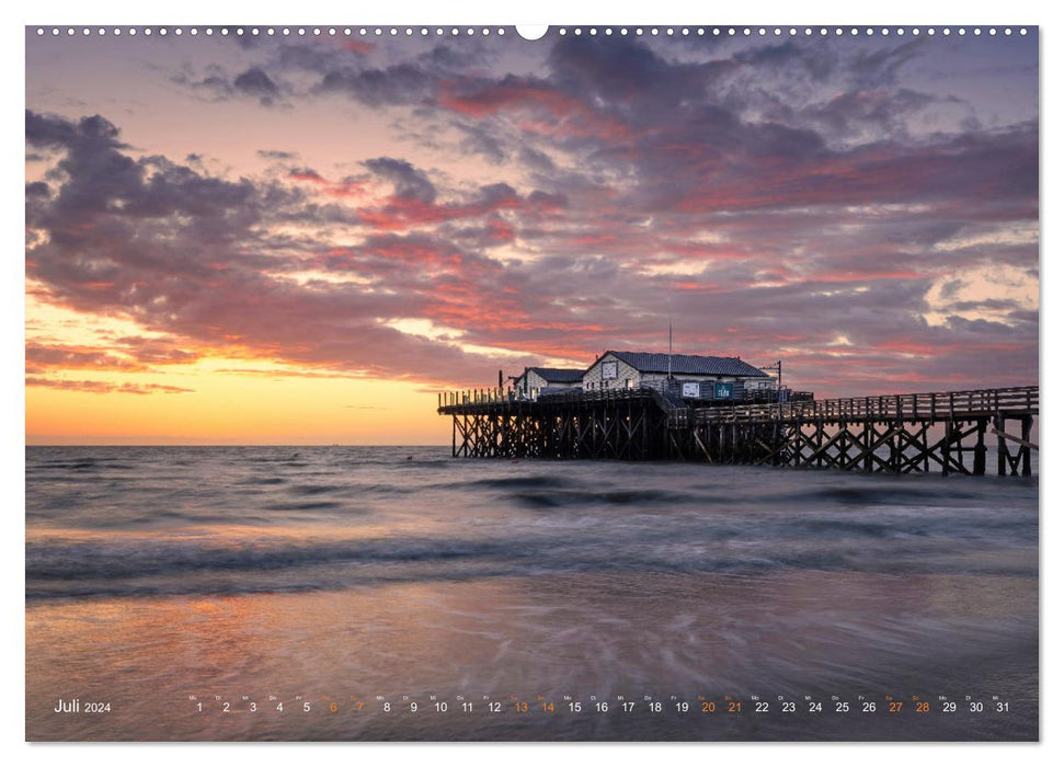 Nordseeurlaub in St. Peter-Ording (CALVENDO Premium Wandkalender 2024)