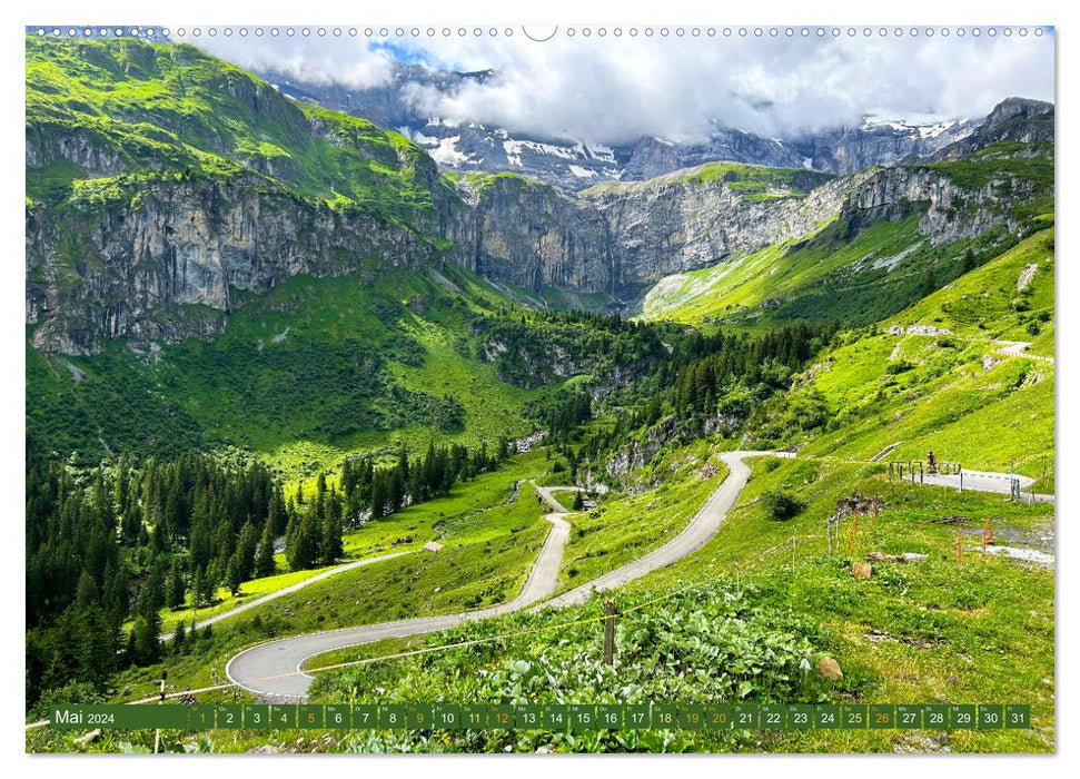 Découvrez avec moi la beauté des Alpes (calendrier mural CALVENDO 2024) 
