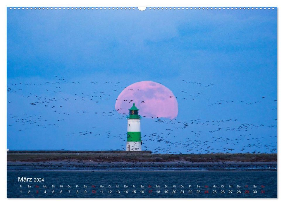 2024 - wundervolle Lichtstimmungen an Nord- und Ostsee (CALVENDO Wandkalender 2024)
