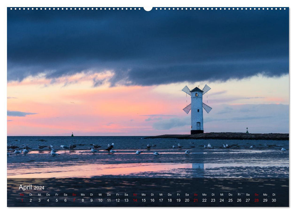 2024 - wundervolle Lichtstimmungen an Nord- und Ostsee (CALVENDO Wandkalender 2024)