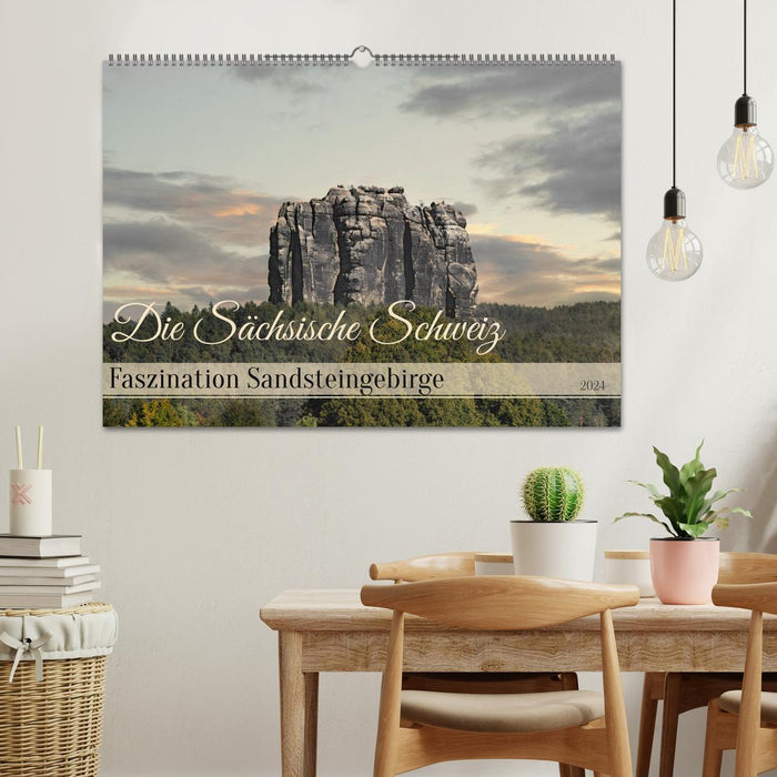Die Sächsische Schweiz / Faszination Sandsteingebirge (CALVENDO Wandkalender 2024)