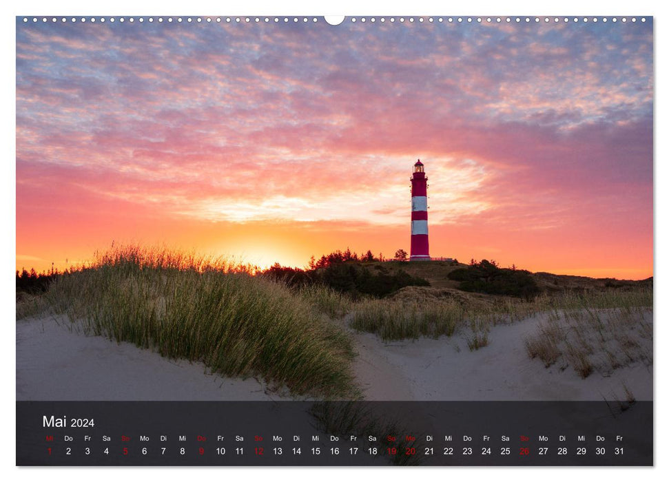 2024 - de merveilleuses ambiances lumineuses sur la mer du Nord et la mer Baltique (Calendrier mural CALVENDO Premium 2024) 