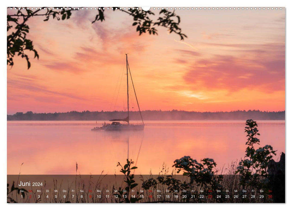 2024 - wundervolle Lichtstimmungen an Nord- und Ostsee (CALVENDO Premium Wandkalender 2024)