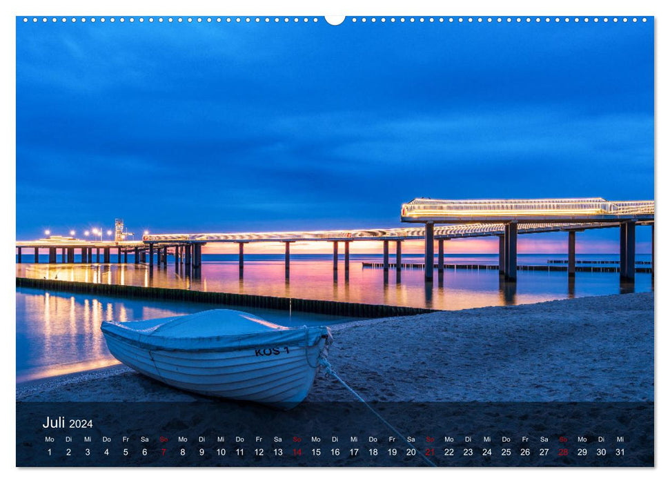 2024 - de merveilleuses ambiances lumineuses sur la mer du Nord et la mer Baltique (Calendrier mural CALVENDO Premium 2024) 