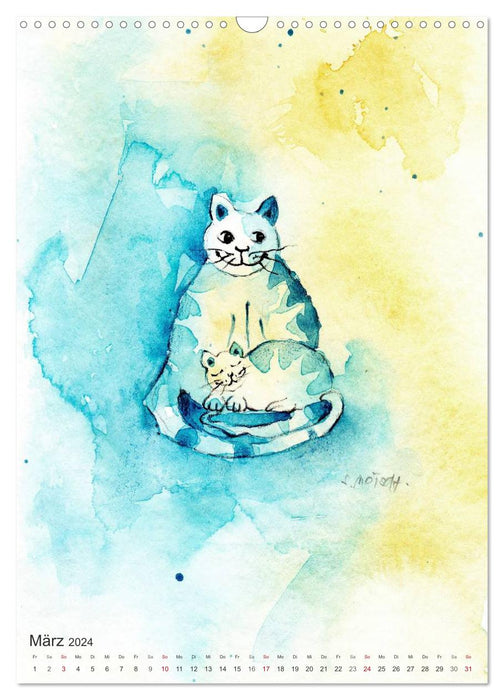 CATS - silent moments, besinnliche Momente (CALVENDO Wandkalender 2024)