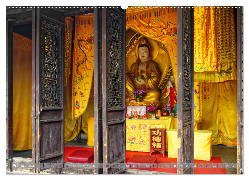 quatre-vingt-dix degrés I photoart : Chine (calendrier mural CALVENDO 2024) 