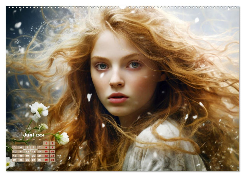 Femmes fabuleuses de conte de fées (Calvendo Premium Wall Calendar 2024) 