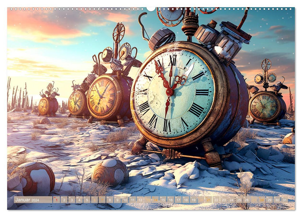 Surreale Uhren (CALVENDO Wandkalender 2024)