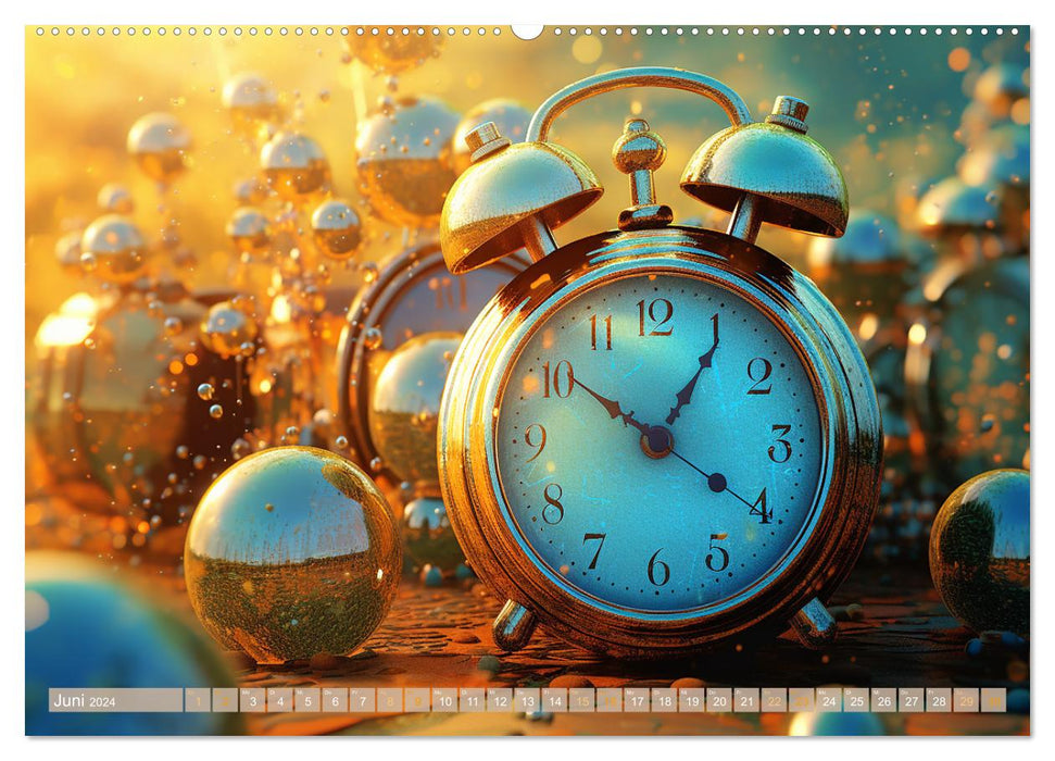Horloges surréalistes (calendrier mural CALVENDO 2024) 