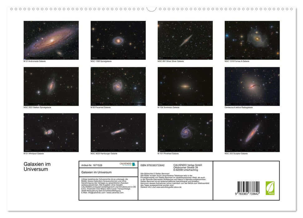 Galaxien im Universum (CALVENDO Premium Wandkalender 2024)