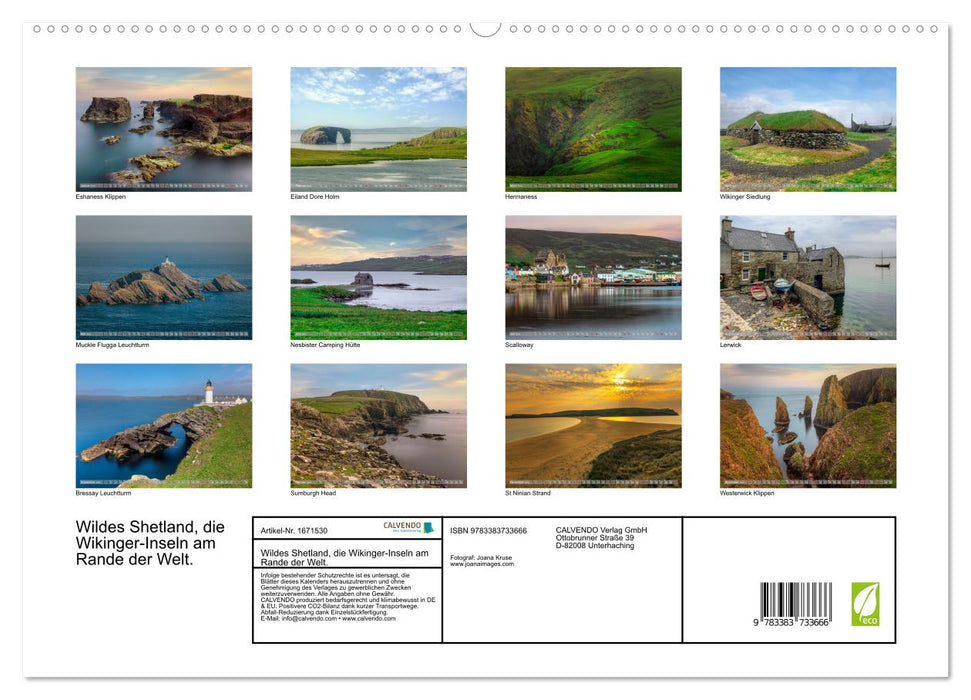 Wildes Shetland, die Wikinger-Inseln am Rande der Welt. (CALVENDO Premium Wandkalender 2024)