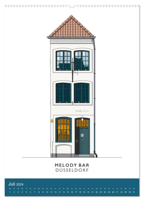 PROST! Bars und Kneipen in der Düsseldorfer Altstadt (CALVENDO Premium Wandkalender 2024)