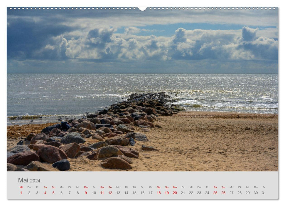 Dänemarks Nordseeküste - von Esbjerg bis Sondervig (CALVENDO Wandkalender 2024)