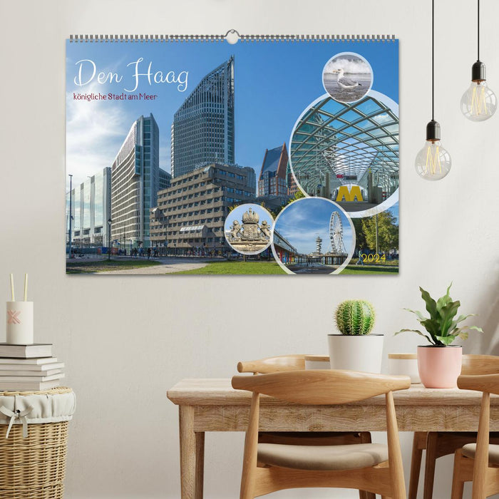 Den Haag - königliche Stadt am Meer (CALVENDO Wandkalender 2024)