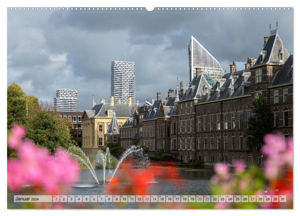 Den Haag - königliche Stadt am Meer (CALVENDO Wandkalender 2024)