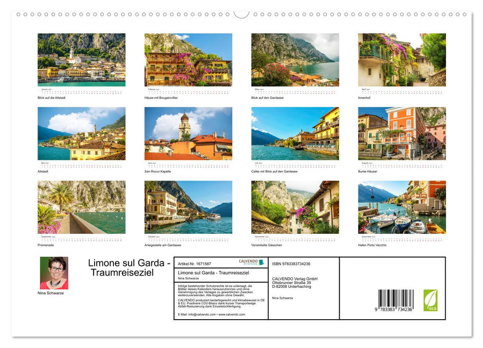 Limone sul Garda - Traumreiseziel (CALVENDO Premium Wandkalender 2024)