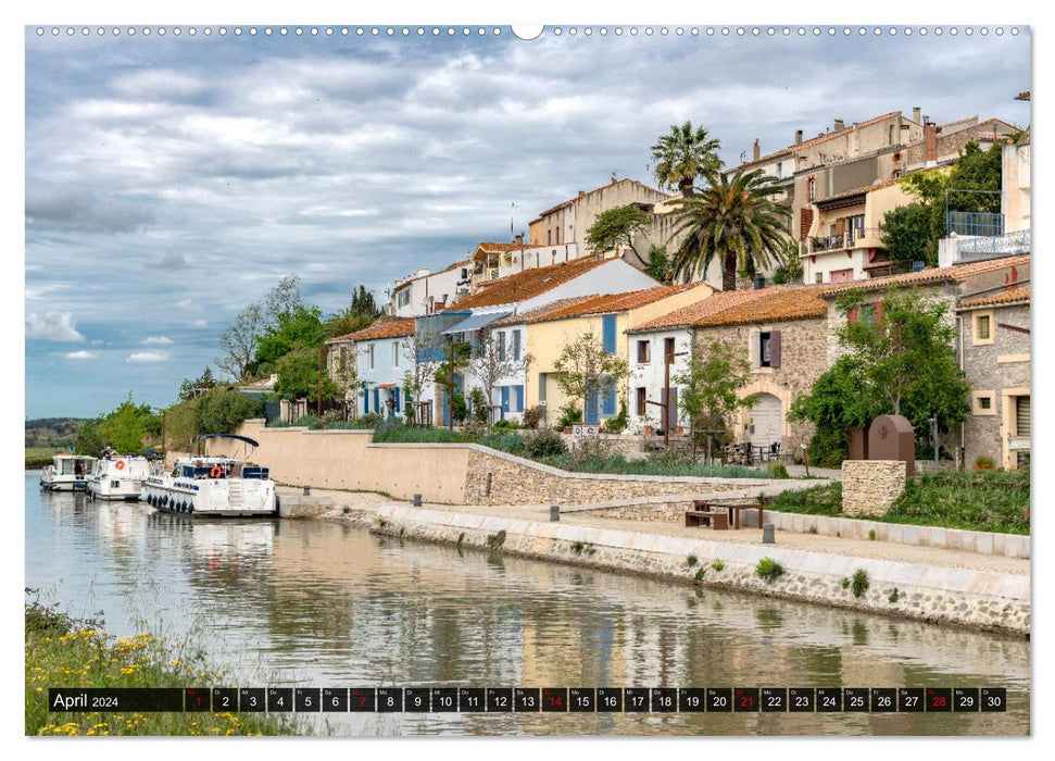 Der Königliche Kanal. Die Wasserstraße im Languedoc (CALVENDO Wandkalender 2024)