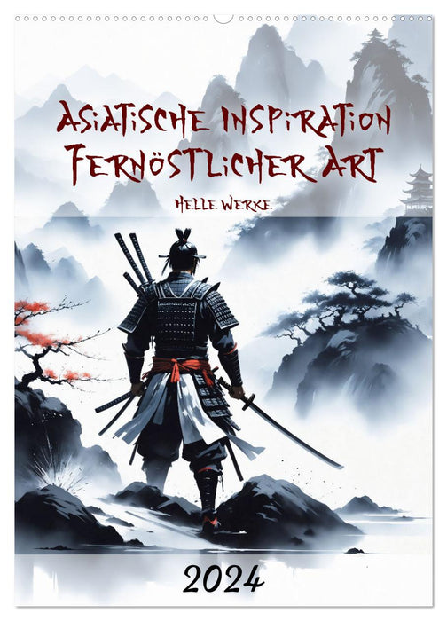 Asiatische Inspiration Fernöstlicher Art - Helle Werke (CALVENDO Wandkalender 2024)