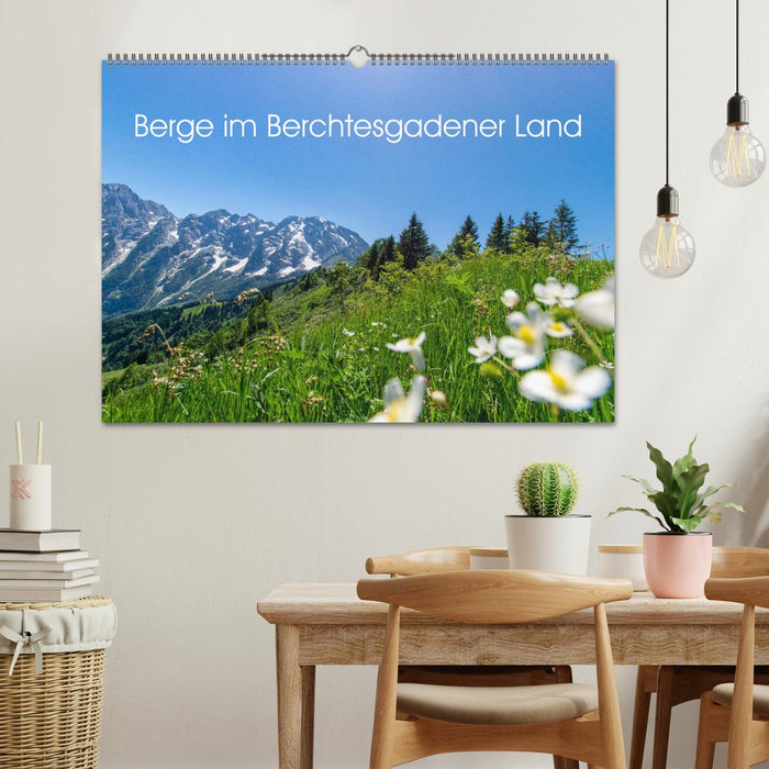 Montagnes du pays de Berchtesgadener (calendrier mural CALVENDO 2024) 