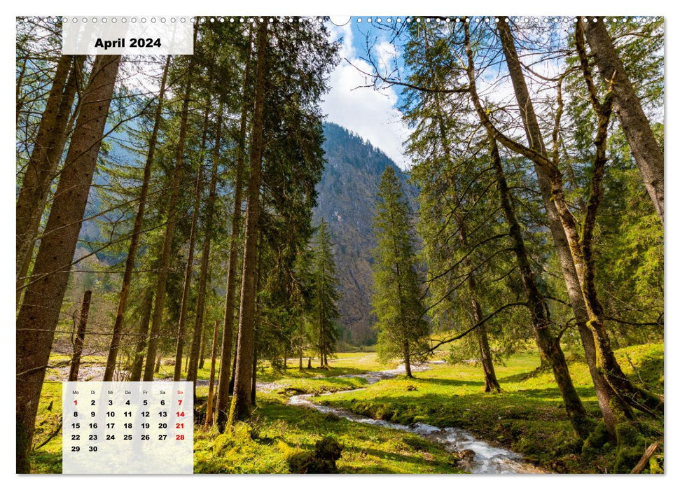Montagnes du pays de Berchtesgadener (Calvendo Premium Wall Calendar 2024) 