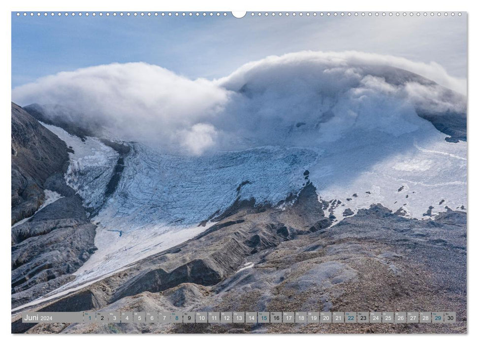 Islande – Glaciers, cascades, sources chaudes (Calendrier mural CALVENDO 2024) 