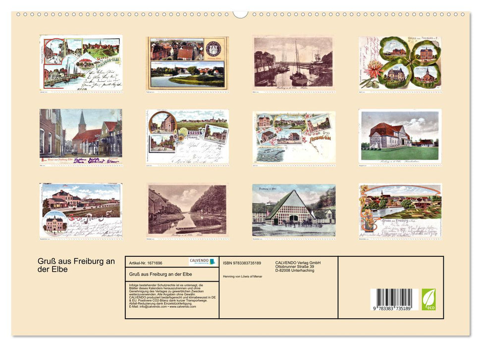 Gruß aus Freiburg an der Elbe (CALVENDO Premium Wandkalender 2024)