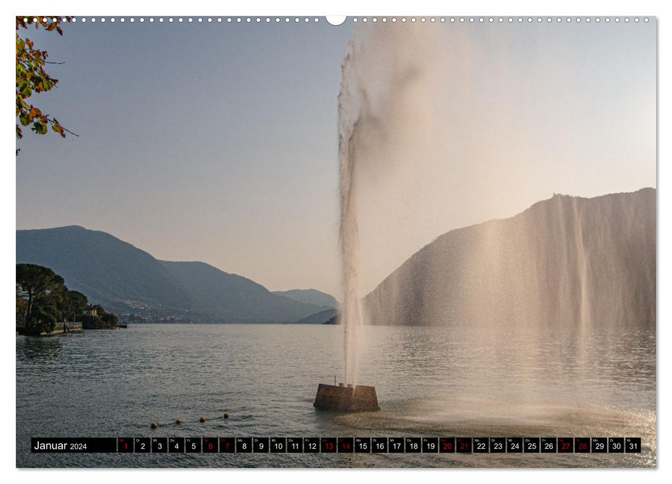 Romantischer Lago d'Iseo (CALVENDO Wandkalender 2024)