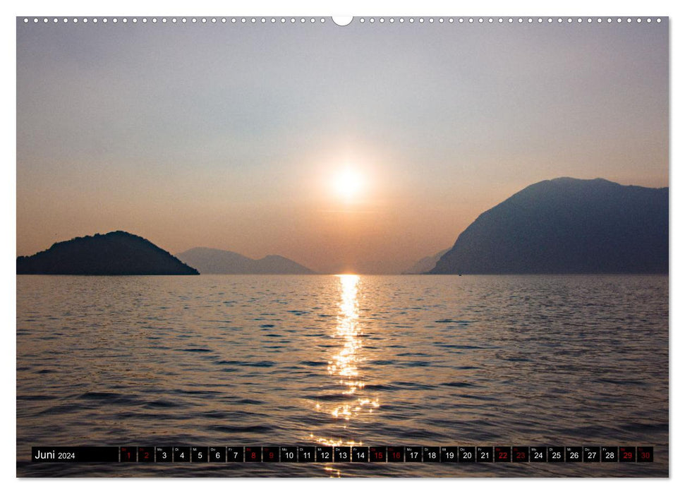 Lac d'Iseo romantique (calendrier mural CALVENDO 2024) 