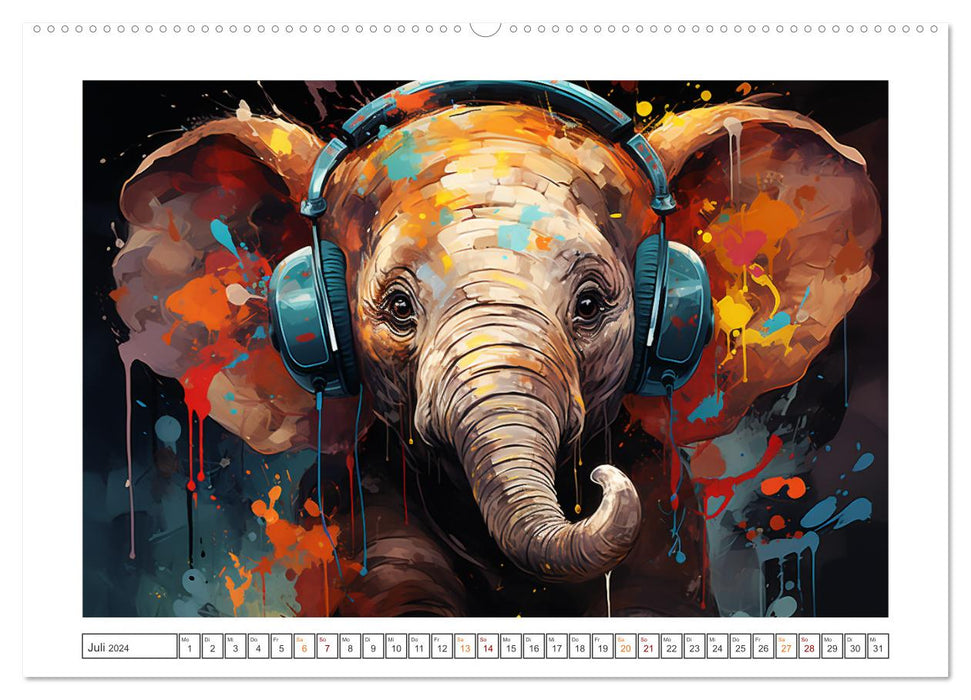 Musik Safari (CALVENDO Premium Wandkalender 2024)