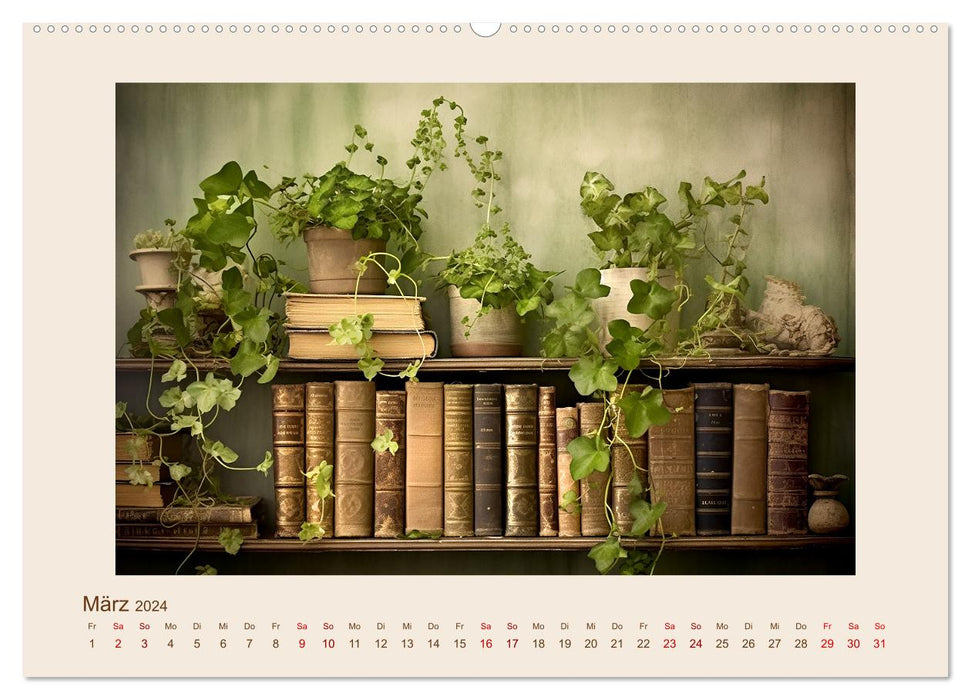 Bücherzauber (CALVENDO Premium Wandkalender 2024)