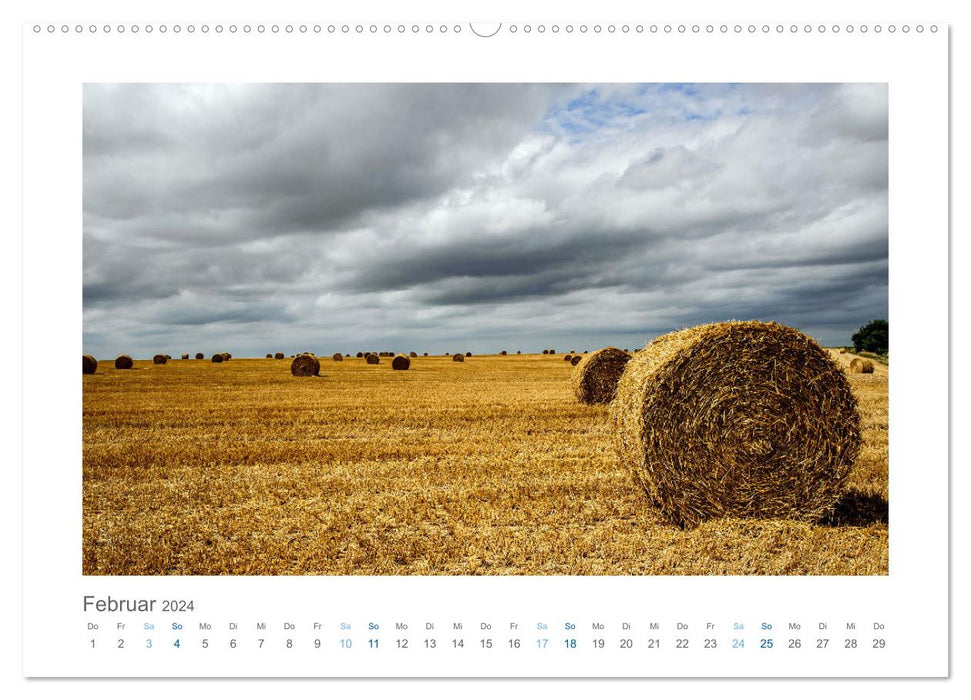 Bewegte Wolken, Stille Landschaften (CALVENDO Premium Wandkalender 2024)