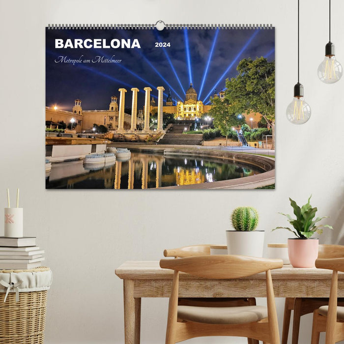 BARCELONA - Metropole am Mittelmeer (CALVENDO Wandkalender 2024)
