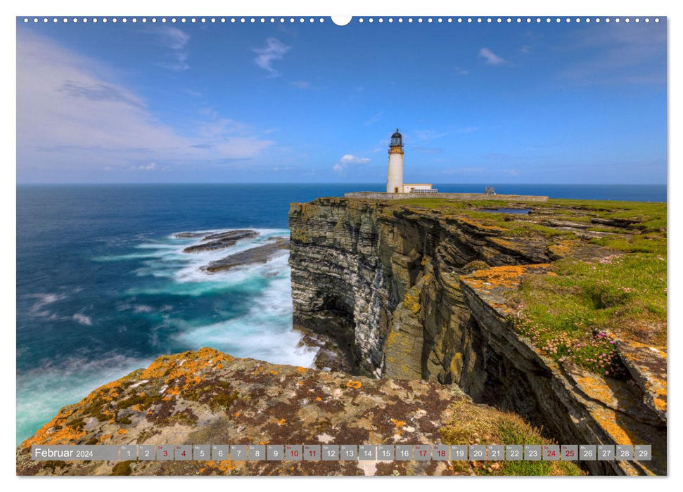 Orkney, Inselwelten aus Licht und Legenden. (CALVENDO Premium Wandkalender 2024)