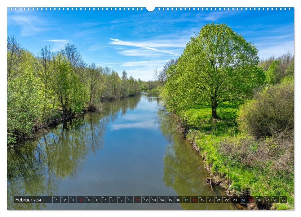 Entlang der Rur im Kreis Heinsberg (CALVENDO Wandkalender 2024)