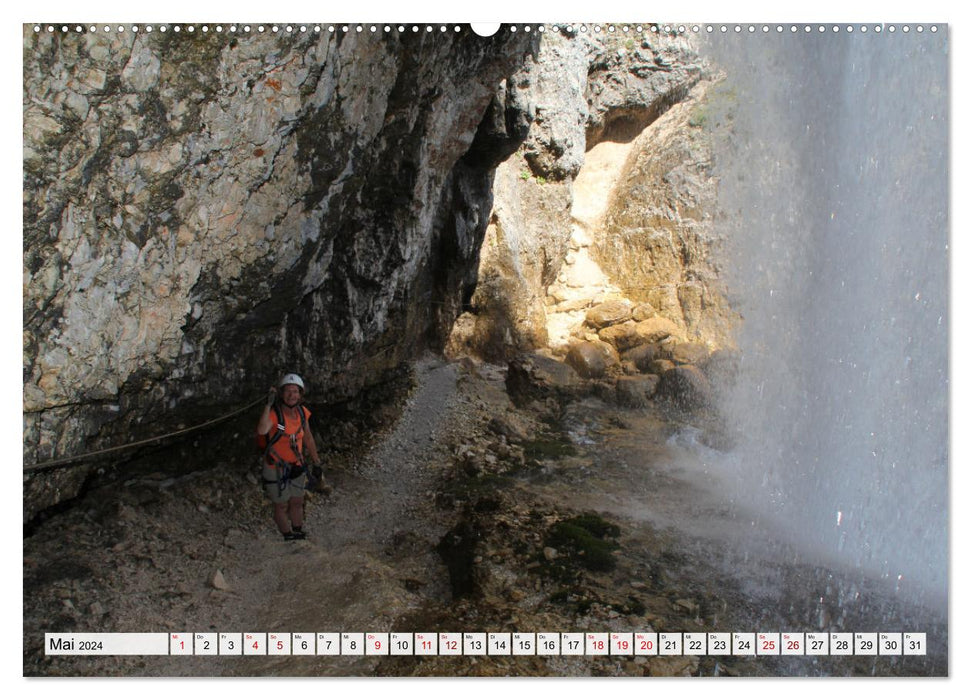 Via ferratas dans le nord de l'Italie (calendrier mural CALVENDO 2024) 