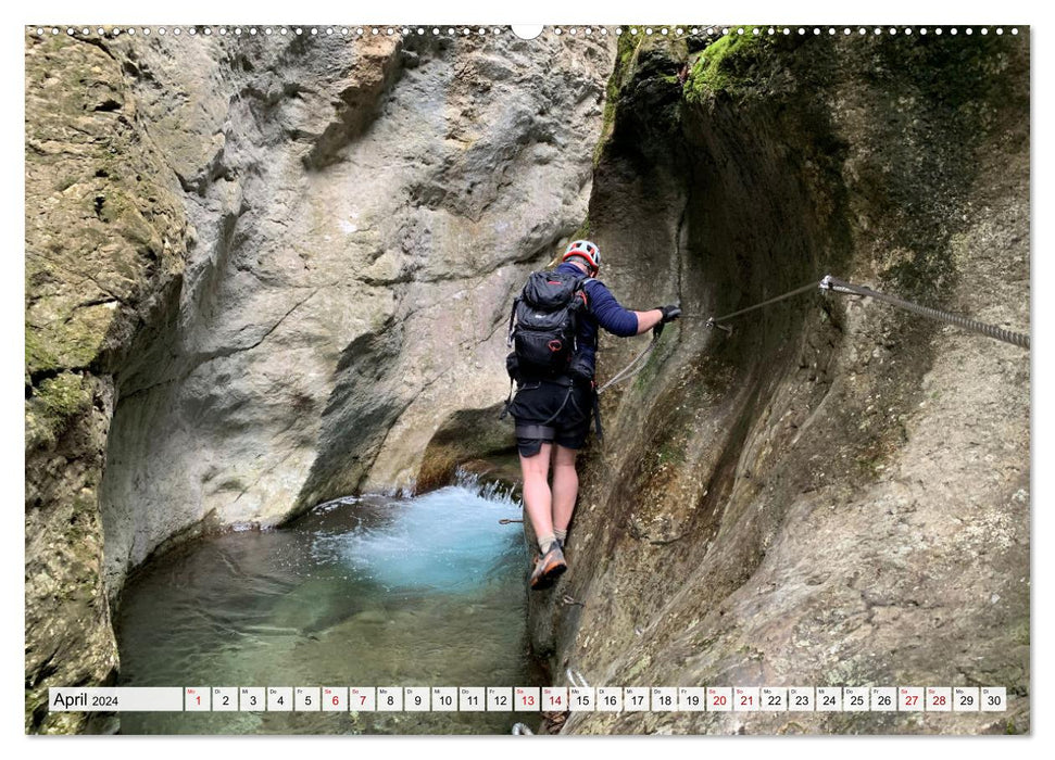 Klettersteige in Norditalien (CALVENDO Premium Wandkalender 2024)