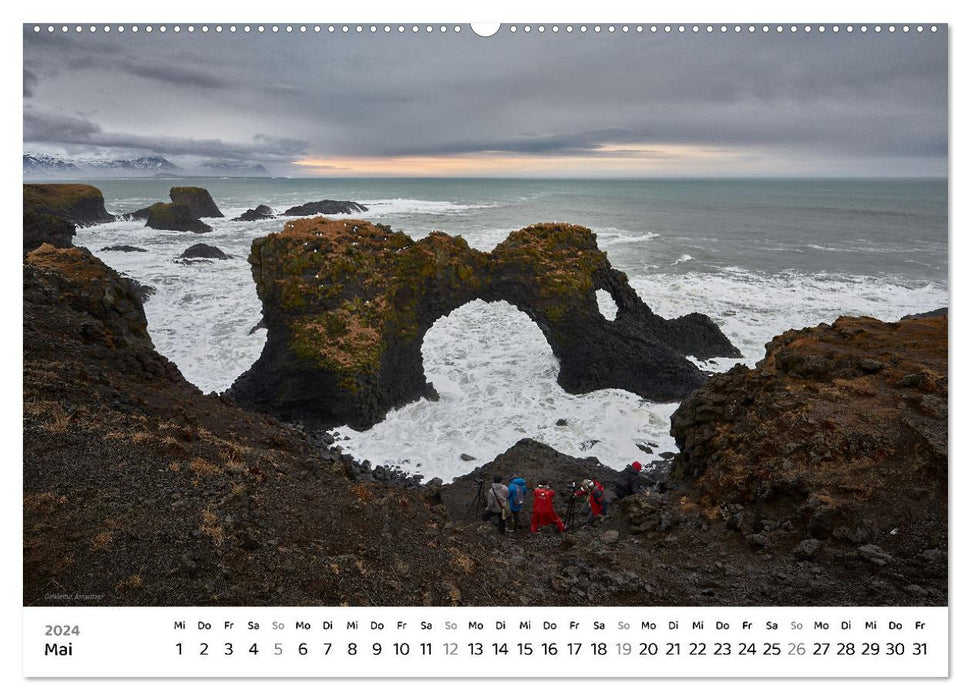 Winterreise Island (CALVENDO Wandkalender 2024)