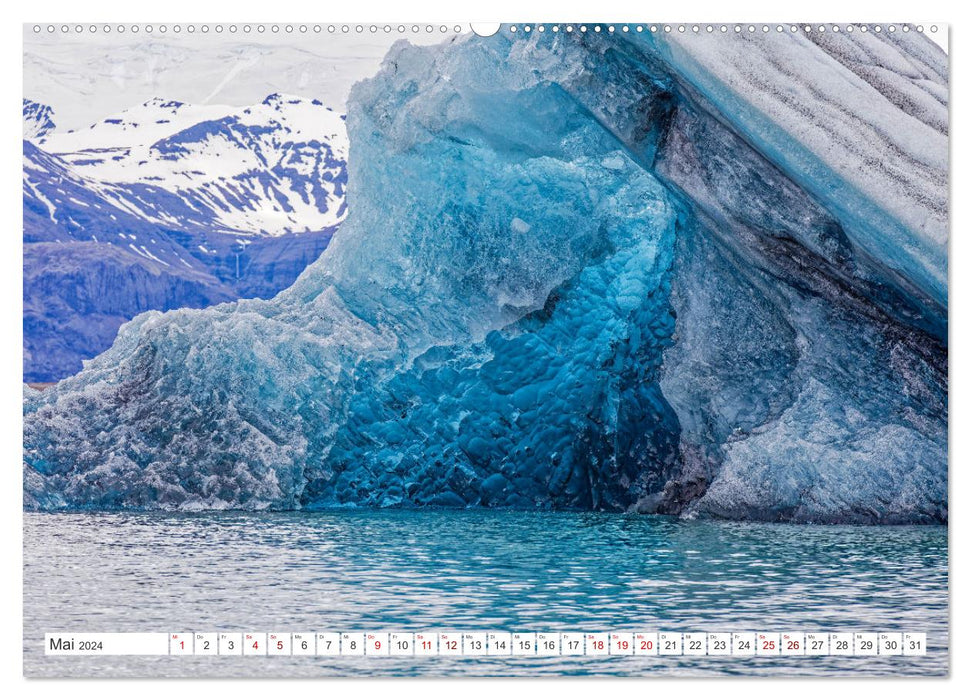 Les couleurs de l'Islande (Calendrier mural CALVENDO 2024) 