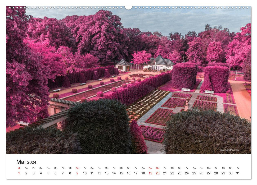 Die Lausitz im faszinierenden Infrarotlicht (CALVENDO Wandkalender 2024)