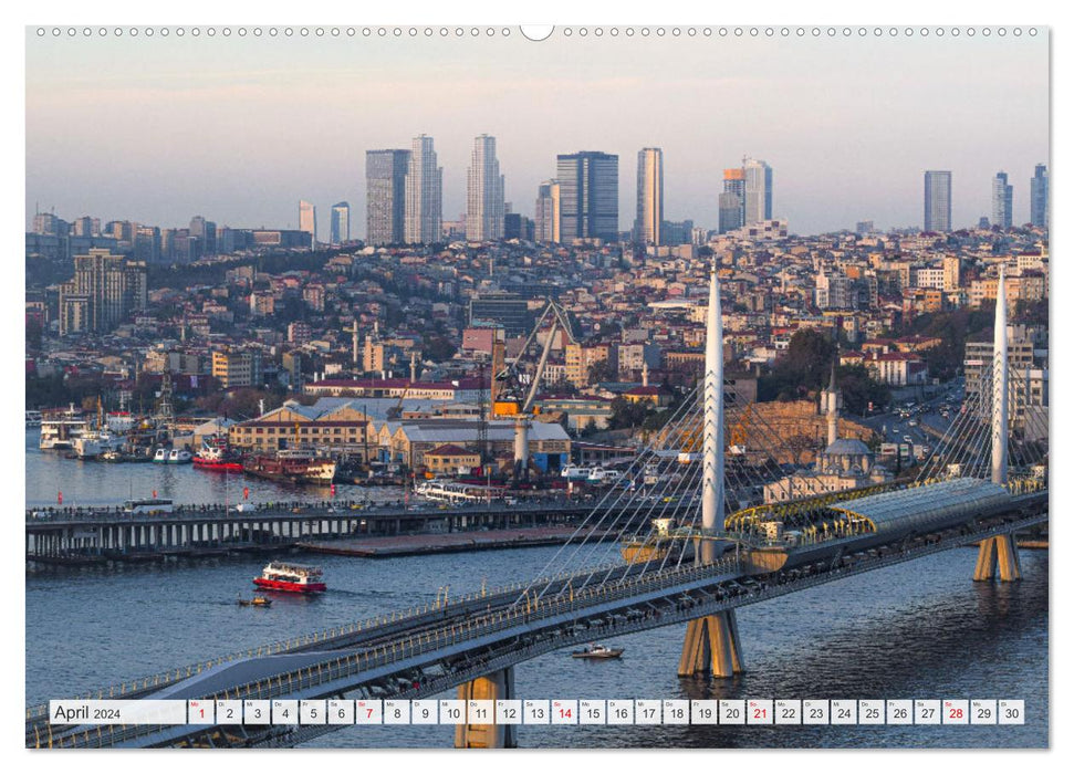 Istanbul - die quirlige Stadt auf zwei Kontinenten (CALVENDO Wandkalender 2024)