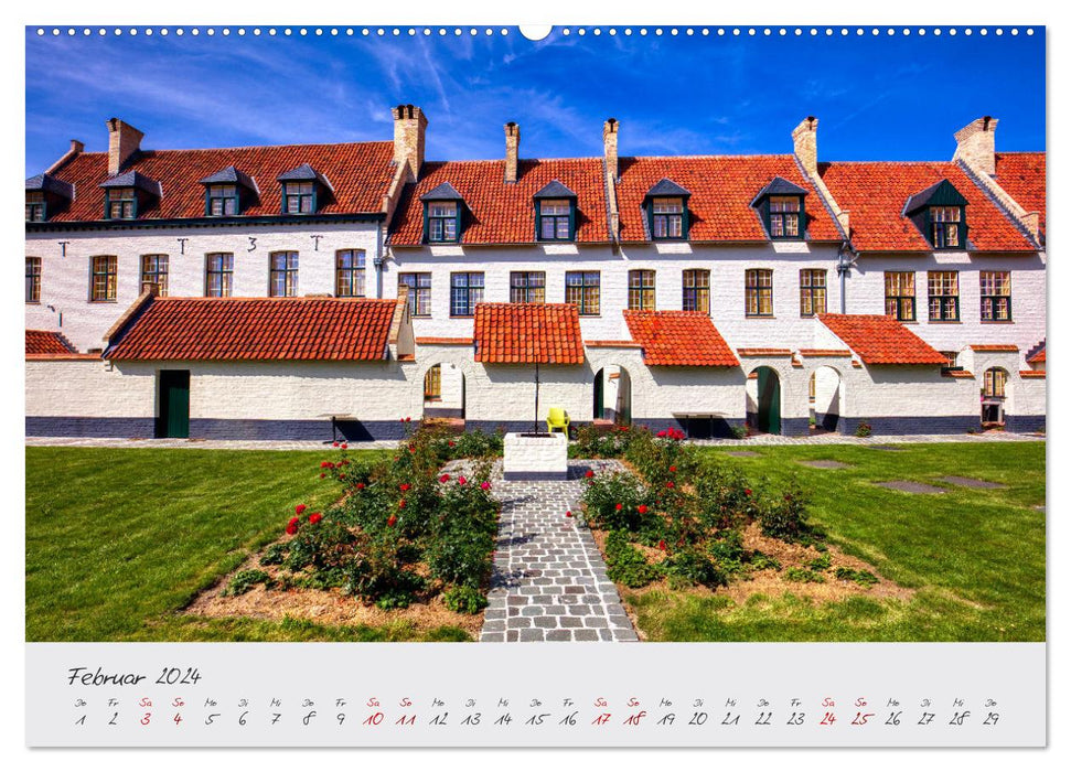 Belgien - Grafschaft Flandern (CALVENDO Premium Wandkalender 2024)