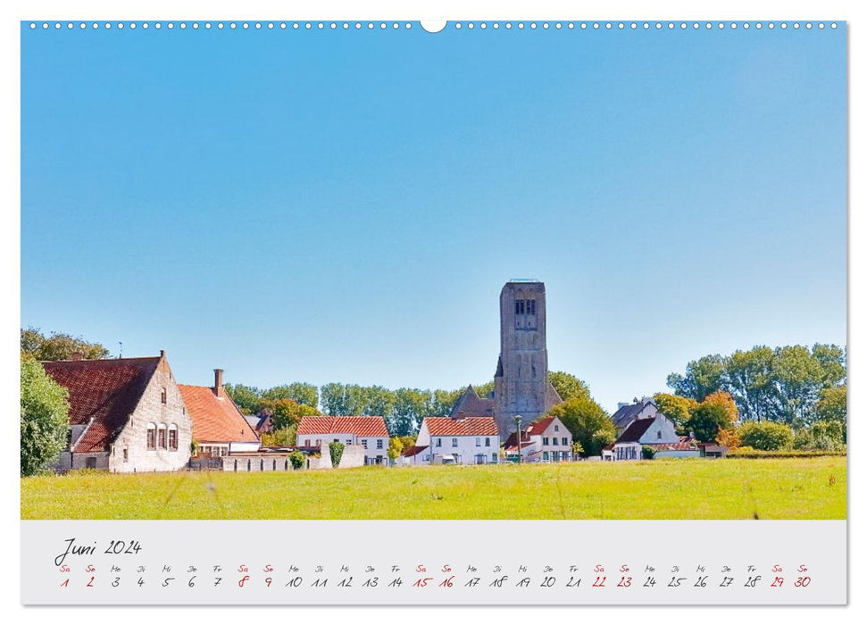 Belgien - Grafschaft Flandern (CALVENDO Premium Wandkalender 2024)