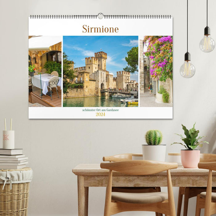 Sirmione - schönster Ort am Gardasee (CALVENDO Wandkalender 2024)
