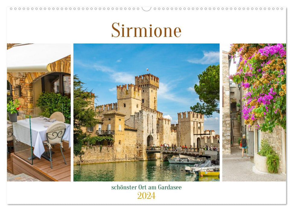 Sirmione - schönster Ort am Gardasee (CALVENDO Wandkalender 2024)