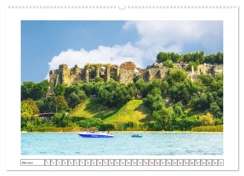 Sirmione - schönster Ort am Gardasee (CALVENDO Premium Wandkalender 2024)