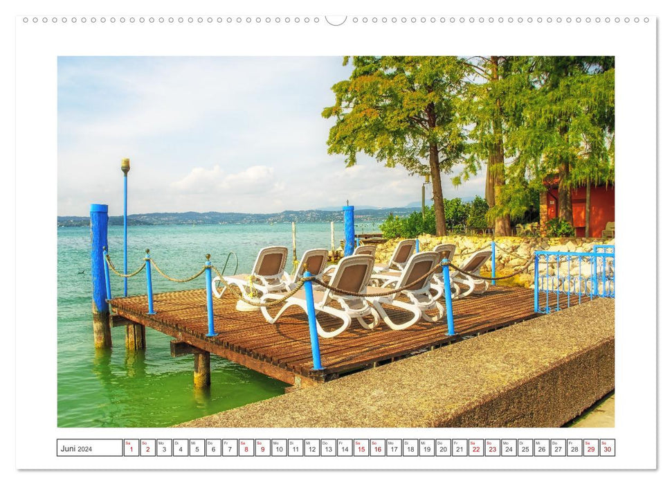 Sirmione - le plus bel endroit du lac de Garde (Calvendo Premium Wall Calendar 2024) 