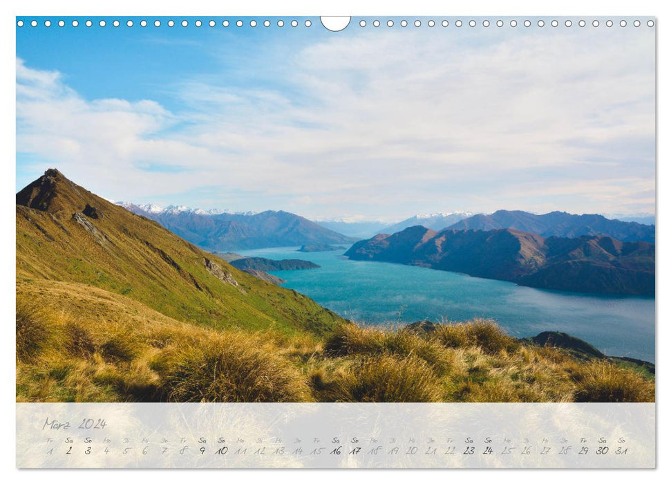 Neuseeland von Nord bis Süd (CALVENDO Wandkalender 2024)