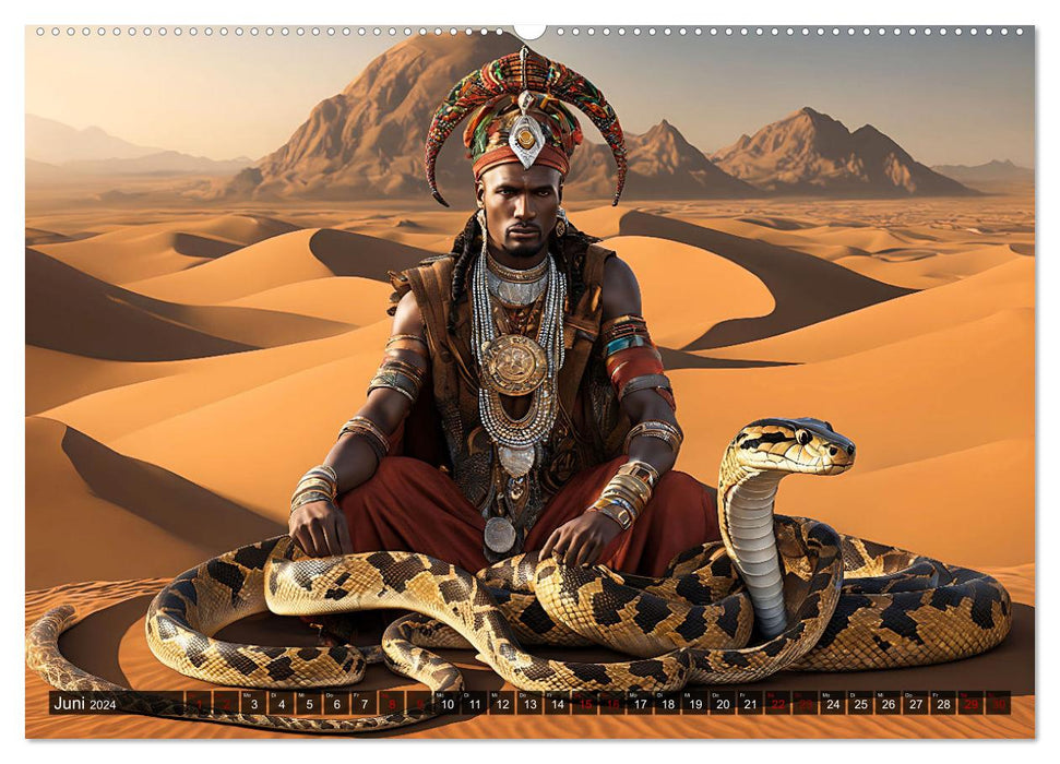 Charmeurs de serpents mystiques (Calendrier mural CALVENDO 2024) 