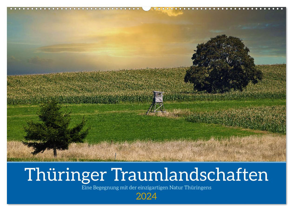 Paysages de rêve de Thuringe (calendrier mural CALVENDO 2024) 